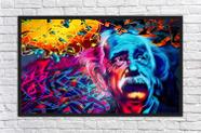 Quadro Decorativo Albert Einstein Com Moldura Salas Decorações TT02