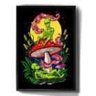 Quadro Decorativo Alien Espaço Cogumelo Fumando Arte