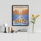 Quadro Decorativo Amsterdam 24X18Cm - Com Vidro