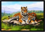 Tela Quadro Decorativo sala Tigre Paisagem 100x50 - Império do Quadro -  Quadro Decorativo - Magazine Luiza