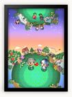 Quadro Decorativo Animal Crossing Wild World Game A3 30x42cm