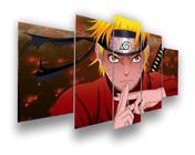 Quadro decorativo Poster Nuvem Vermelha Akatsuki Naruto Arte para sala  quarto