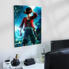 Quadro Decorativo Anime One Piece Luffy Mdf 27x20cm