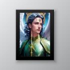 Quadro Decorativo Arcanjo Rafael 45x34cm - com vidro