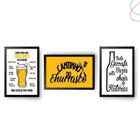 quadro decorativo área gourmet churrasco cerveja chope