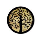 Quadro Decorativo Árvore da Vida Dourado Espelhado em MDF