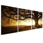 Quadro Decorativo Arvore Seca por do Sol 120x60 Sala Quarto