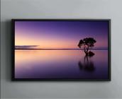 Quadro Decorativo Árvore Sol Águas Horizonte Paisagem Natureza Salas Tela Canvas Premium