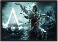 Quadro Decorativo Assassins Creed Games Jogos Geek Decorações Com Moldura G03