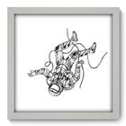 Quadro Decorativo - Astronauta - 33cm x 33cm - 103qddb