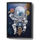 Quadro Decorativo Astronauta Nasa No Espaço Desenho