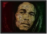 Quadro Decorativo Bandas Bob Marley Reggae Com Moldura Salas e Quartos G03