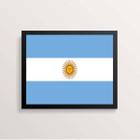 Quadro Decorativo Bandeira Argentina 33x24cm