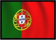 Quadro Decorativo Bandeira De Portugal Casa Salas Lojas Escritório Quartos Com Moldura RC024