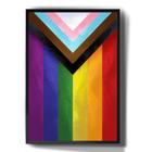 Quadro Decorativo Bandeira Lgbt Arte Desenho Orgulho