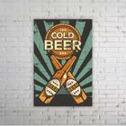 Quadro decorativo bar cerveja bebidas tema boteco - Cold Bee
