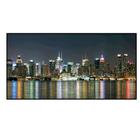 Quadro Decorativo Barcelona City At Night 50X100 Cm