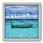 Quadro Decorativo - Barco - 33cm x 33cm - 034qdkb