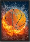 Quadro Decorativo Basquete Esportes Decorações Com Moldura G09