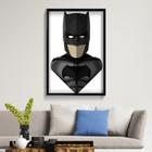 Quadro Decorativo Batman 40x60 cm Placa Decorativa em MDF para Decoração de interiores