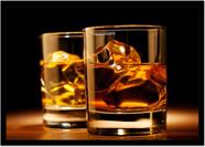 Quadro Decorativo Bebidas Drink Coquetel Whisky Pub Bares Lanchonetes Com Moldura RC016