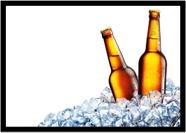 Quadro Decorativo Bebidas Drinks Cervejas Choperias Pub Bares Lanchonetes Com Moldura RC002