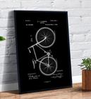 Quadro Decorativo Bicicleta Planta Desenho