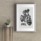 Quadro Decorativo Bike Art - 60X48Cm