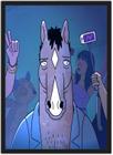 Quadro Decorativo BoJack Horseman Anime Desenho Com Moldura G01