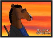 Quadro Decorativo BoJack Horseman Anime Desenho Com Moldura