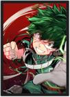 Quadro Decorativo Boku No Hero Academia Anime Desenho Com Moldura G01