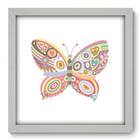 Quadro Decorativo - Borboleta - 33cm x 33cm - 113qdib