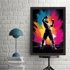 Quadro Decorativo Boxe - Campeão 45x34cm - com vidro