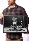 Quadro Decorativo Boxe Muhammad Ali Luta Foto Classica Retro