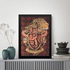 Quadro Decorativo Brasão Gryffindor 33x24cm - com vidro