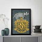 Quadro Decorativo Brasão Hufflepuff 45x34cm - com vidro