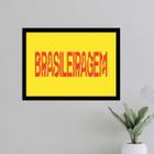 Quadro Decorativo Brasileiragem 24x18cm - com vidro