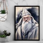 Quadro Decorativo Bruxo Dumbledore 33X24Cm