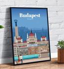Quadro Decorativo Budapest Hungria Cidades Famosas