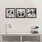 Quadro Decorativo Cachorrinhos Vazado - Mdf 3Mm 001