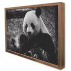 Quadro Decorativo Jogo Mosaico Infantil Desenho Urso Panda