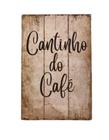 Quadro Decorativo Cantinho Do Café 20X30 Cm