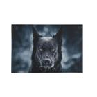 Quadro Decorativo Canvas Cachorro Preto Gelo Animal 75x50cm