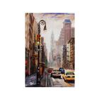 Quadro Decorativo Canvas Efeito Pintura Cidade Nova Iorque