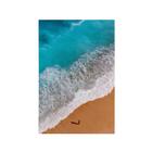 Quadro Decorativo Canvas Praia Mar Azul Ondas Areia Paisagem