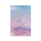 Quadro Decorativo Canvas Rosa Azul Branco Degradê Abstrato