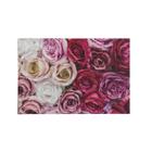 Quadro Decorativo Canvas Rosas Degrade Branco Rosa 75x50cm