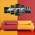 Quadro Decorativo Carros Porsche Salas Quartos 5 Peças TT1