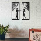 Quadro Decorativo Casal De Mãos Dadas Vazado - Mdf 3Mm 001