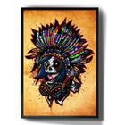 Quadro Decorativo Caveira India Mexicana Arte Desenho